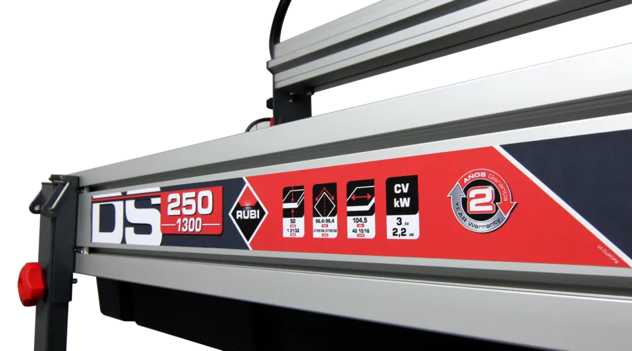 Cortador Manual de Ladrilhos e Azulejos RUBI Cortador Eléctrico Ds-250 1000 Laser&level 380v-50hz 3F 3 Cv/hp 51 Mm