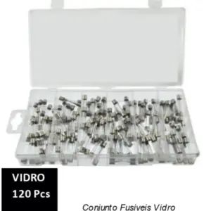 Conjunto de Fusíveis de Vidro HEAVYWARE TOOLS 5A-30A 120 Peças