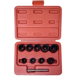 Jogo de Removedores de Porcas Danificadas FORCE 910U2 3/8″ 10 Peças