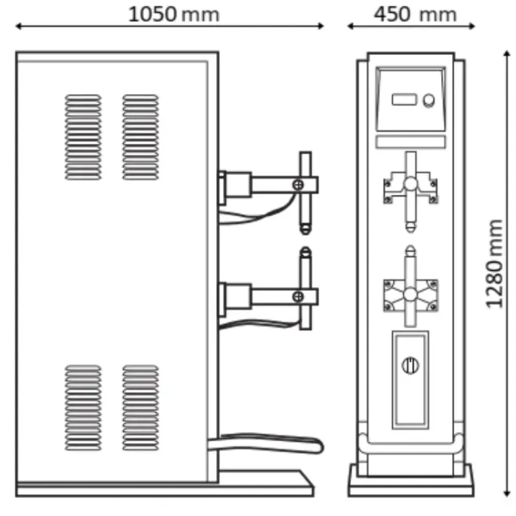 MÁQUINA DE SOLDAR POR PONTOS THI 50 DIGIT PN ROLUK