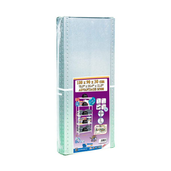Estante Metálica ADVANTAGE SUPERPLUS 6/400 Cinzento - 2000 x 1100 x 400 mm