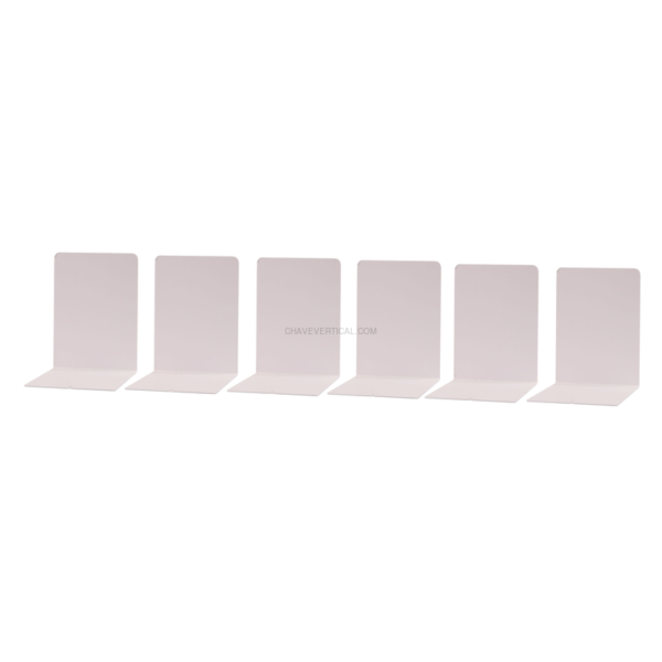 Acessório para Arquivo Apara-Livros 6UND METÁLICO 160X120X120 Branco