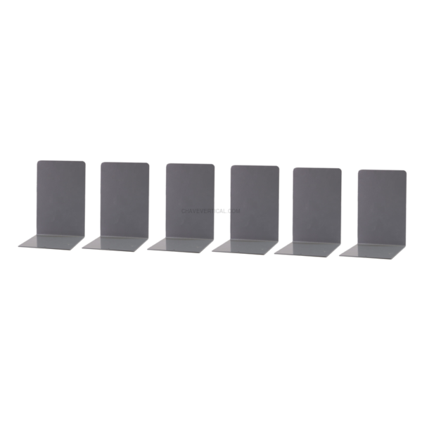 Acessório para Arquivo Apara-Livros 6UND METÁLICO 160X120X120 Cinzento