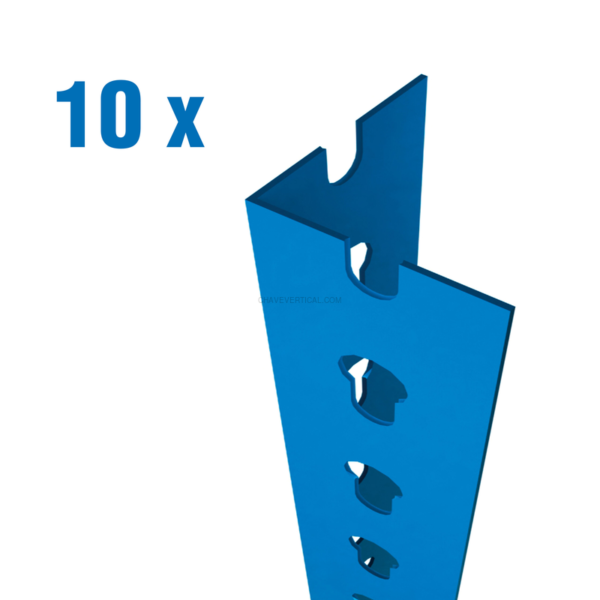 Acessório para Bancada de Trabalho PACK 10 PERFIL STALLER P/50 1500 AZUL - 1500 x 55 x 55 mm