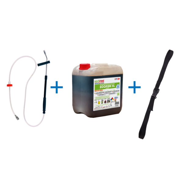 Acessório para Equipamento de Segurança ECOFIRE FOR0005 PACK FOREST 5 L + HIDRONETA + Cinta - 1100 x 235 x 188 mm