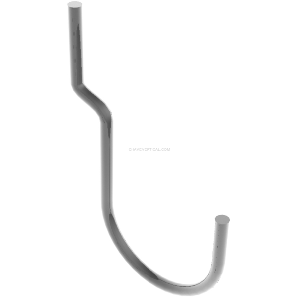 Acessório para Painel de Ferramentas 10 un. Gancho Simples U (B2) HOOK06 Saco