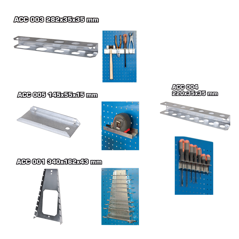 Acessório para Painel de Ferramentas 4 un. Acessórios BT-PANEL ACC010 - 400 x 300 x 40 mm