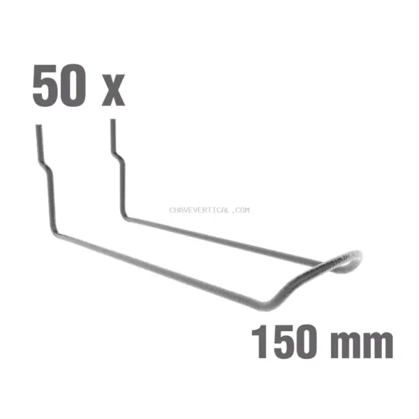 Acessório para Painel de Ferramentas 50 un. Ganchos Duplos U 150 (A2)