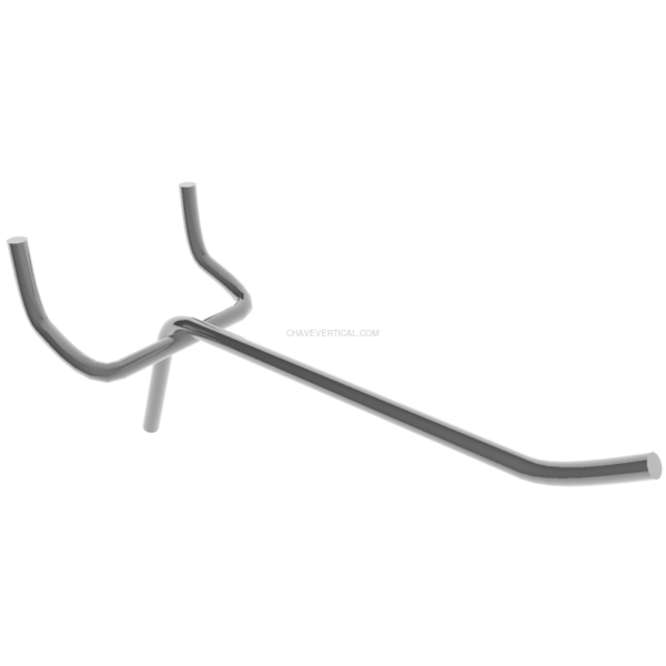 Acessório para Painel de Ferramentas 6 un. Gancho Duplo T 150 (A1) HOOK02 Saco - 150 x 30 mm