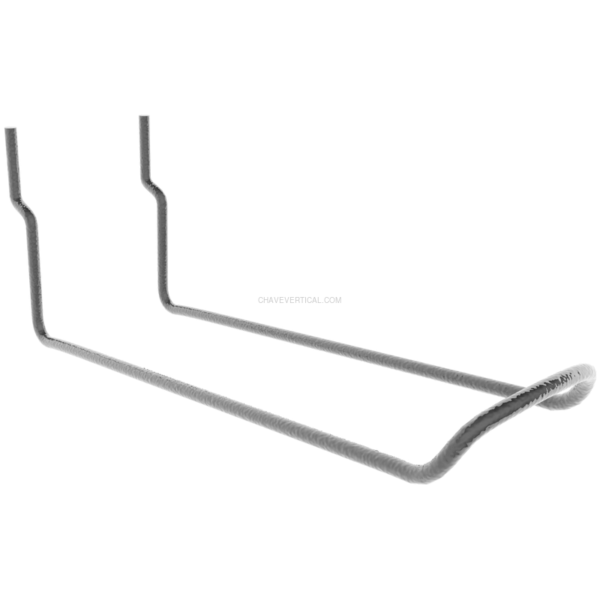 Acessório para Painel de Ferramentas 6 un. Gancho Duplo U 150 (A2) HOOK04 Saco - 150 x 30 mm