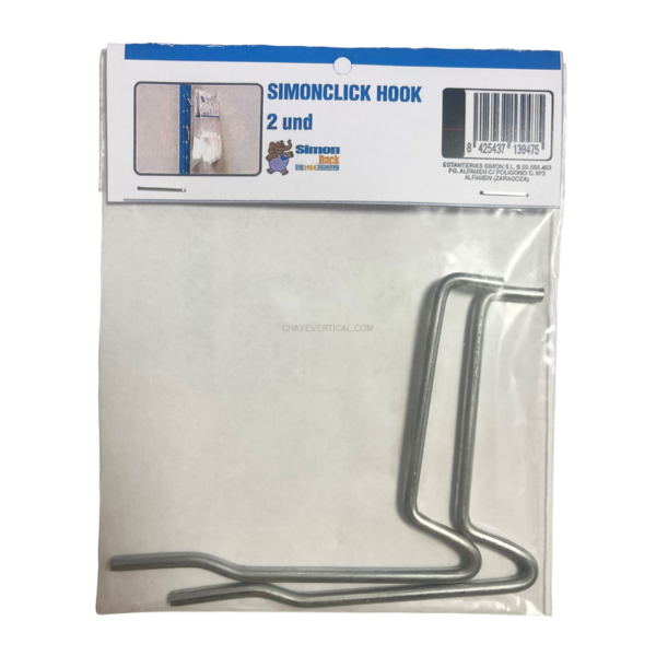 Acessório para Sistema de Arrumação 2 un. SIMONCLICK HOOK Saco - 150 x 120 x 5 mm