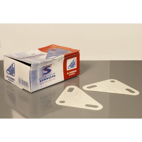Acessório para Sistema de Arrumação 48 un. Suportes Brancos Caixa - 55 x 135 x 90 mm