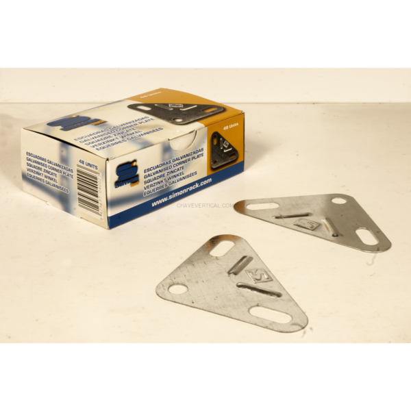 Acessório para Sistema de Arrumação 48 un. Suportes Galvanizado Caixa - 55 x 135 x 90 mm