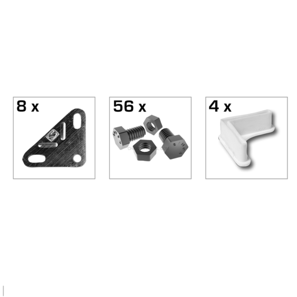 Acessório para Sistema de Arrumação Acessórios CLASSIC Cinzento Saco - 370 x 160 x 30 mm