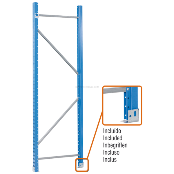 Acessório para Sistema de Arrumação Estrutura STITAN Desmontado 1800X900 AZUL