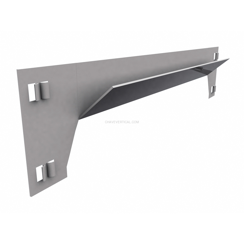 Acessório para Sistema de Arrumação LARGUERO SCLICK 1100 Cinzento - 1100 x 57 x 32 mm