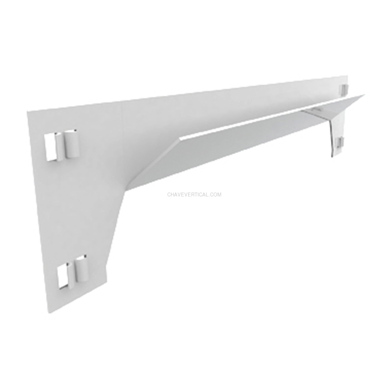 Acessório para Sistema de Arrumação LARGUERO SCLICK 1200 Branco - 1200 x 57 x 32 mm