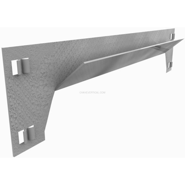Acessório para Sistema de Arrumação LARGUERO SCLICK 1200 Galvanizado - 1200 x 57 x 32 mm