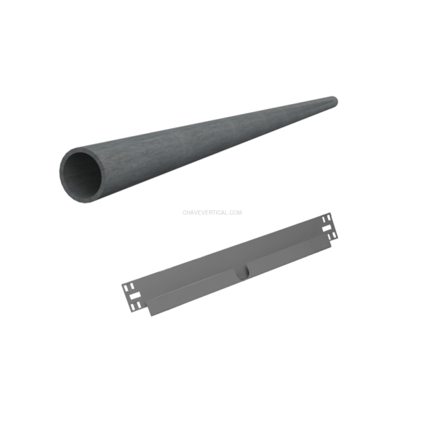 Acessório para Sistema de Arrumação PACK 2 COLG.BARRA SCLICK Cinzento + BARRA 1200 mm - 1200 x 75 x 65 mm