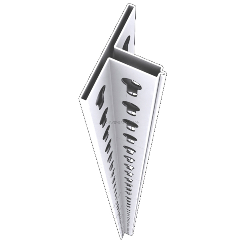Acessório para Sistema de Arrumação PERFIL OFFICLICK 1500 Branco - 1500 x 62 x 31 mm
