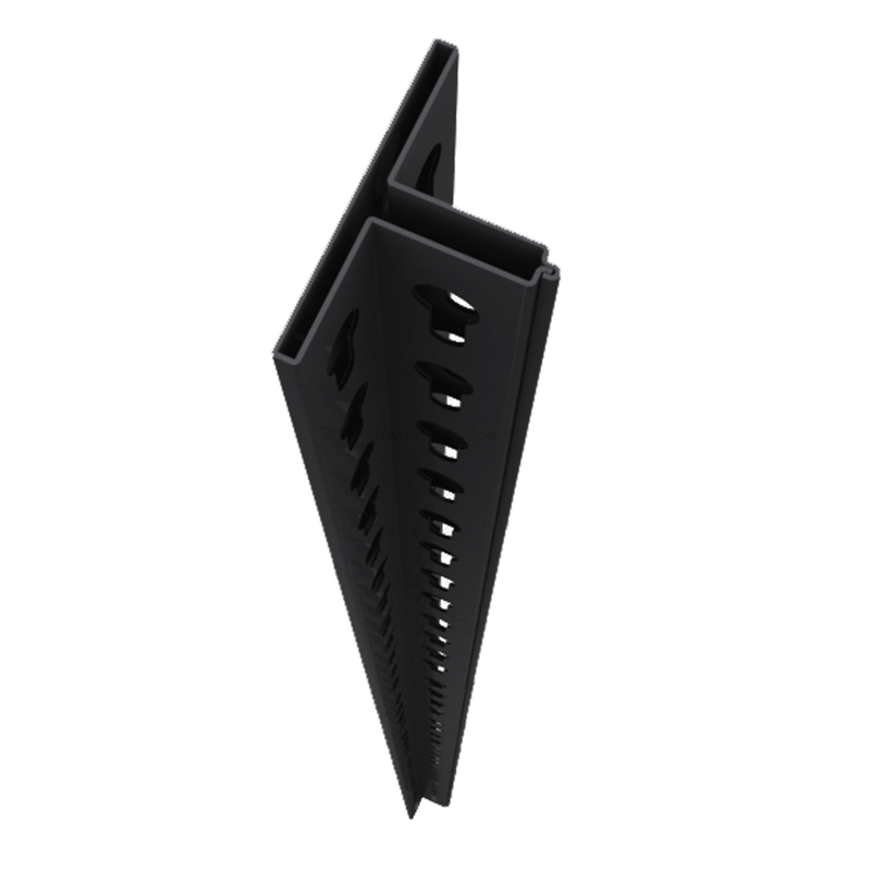 Acessório para Sistema de Arrumação PERFIL OFFICLICK 2500 Antracite - 2500 x 62 x 31 mm