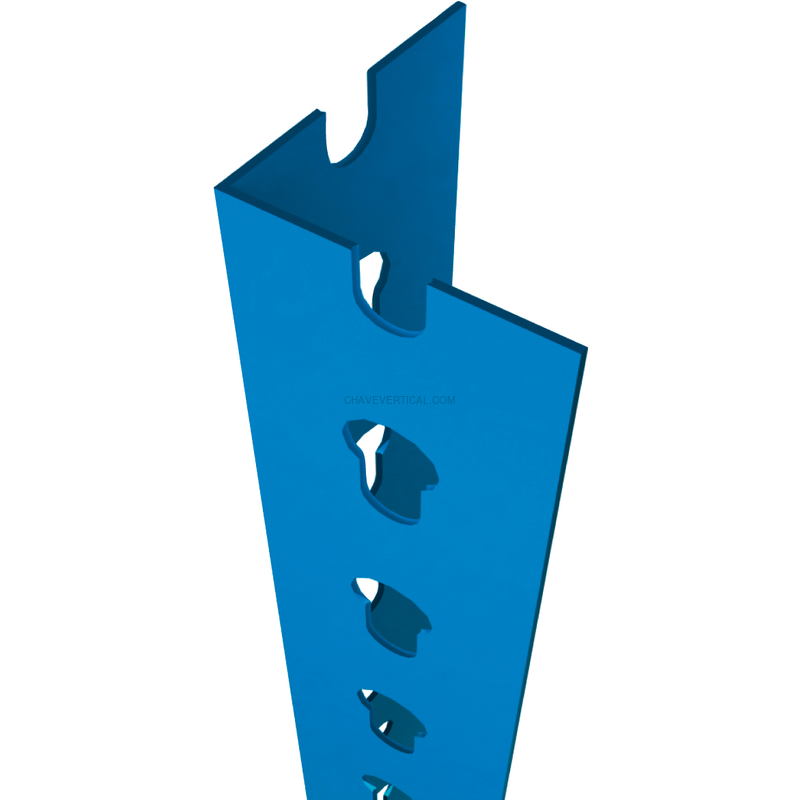Acessório para Sistema de Arrumação PERFIL SCLICK P/40 1000 AZUL - 1000 x 39 x 39 mm