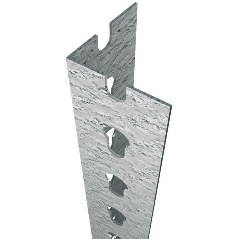 Acessório para Sistema de Arrumação PERFIL SCLICK P/40 1000 Galvanizado - 1000 x 39 x 39 mm