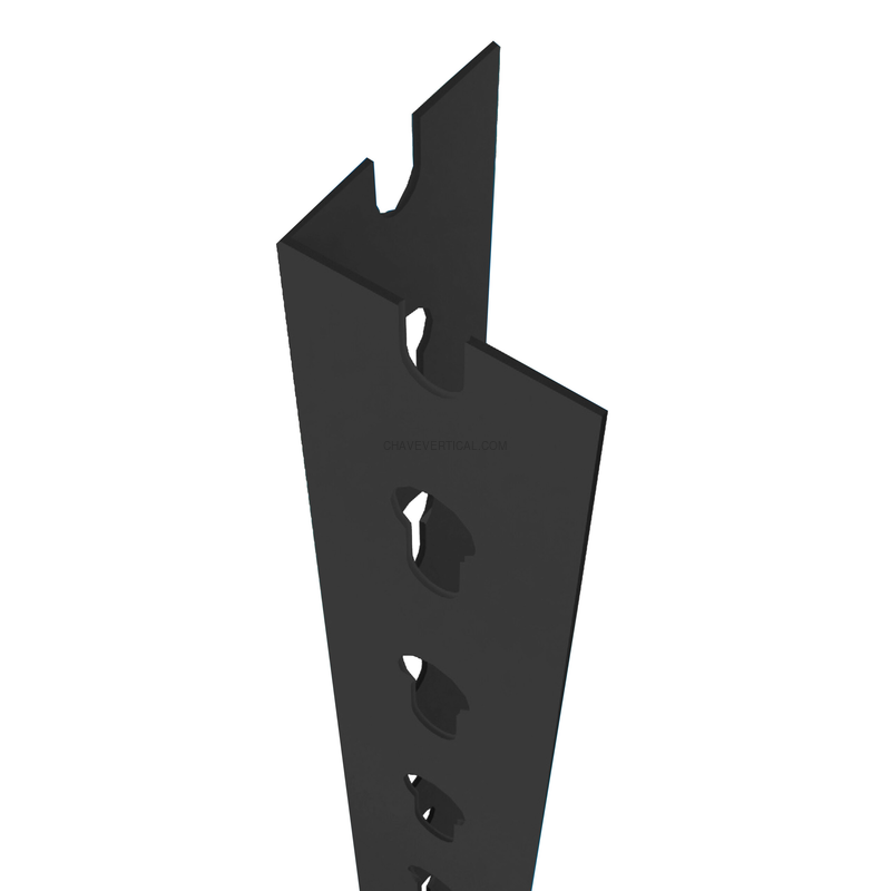 Acessório para Sistema de Arrumação PERFIL SCLICK P/40 4000 Antracite - 4000 x 39 x 39 mm