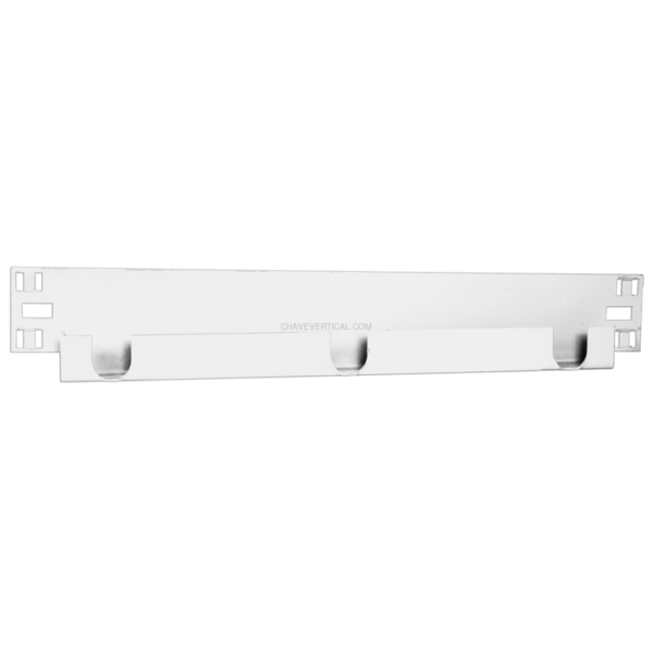 Acessório para Sistema de Arrumação Suporte (2 UND) 3 BARRA 600 mm Branco - 600 x 65 x 30 mm
