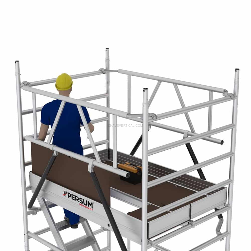 Andaime Altezza Top LE PERSUM 120×180 CM Altura de Trabalho 12,70 M