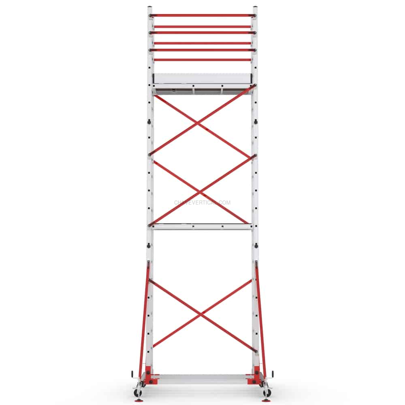 Andaime Modular de Alumínio Brienne PERSUM Altura de Trabalho 2,9 M - 5,2 M - 6,9 M 200 KG