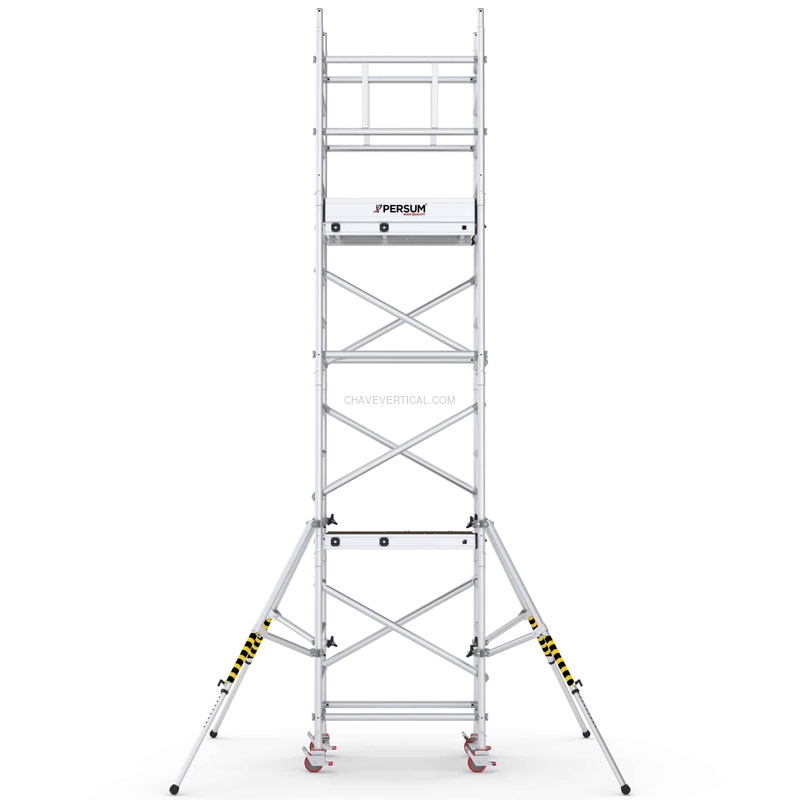Andaime Solo Tower Mini PERSUM Altura de Trabalho 6,86 M