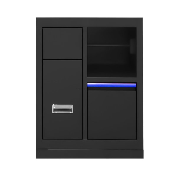 Armário com 3 Gavetas e Suporte para Rolo de Papel - Azul JBM
