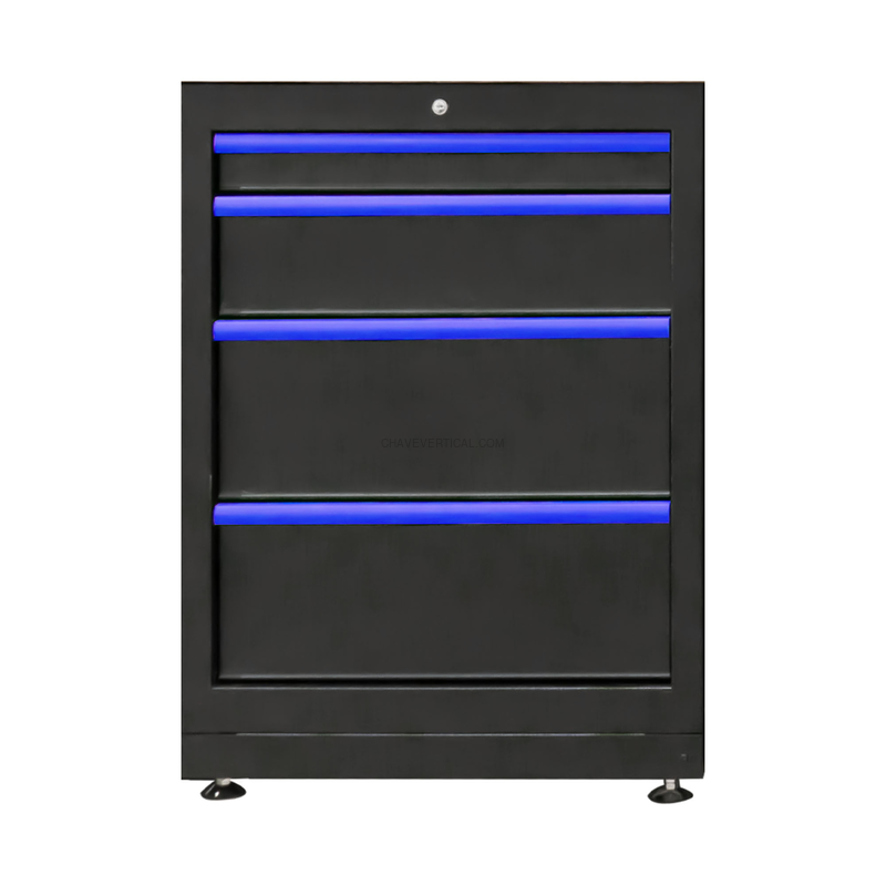 Armário com 4 Gavetas - Azul JBM