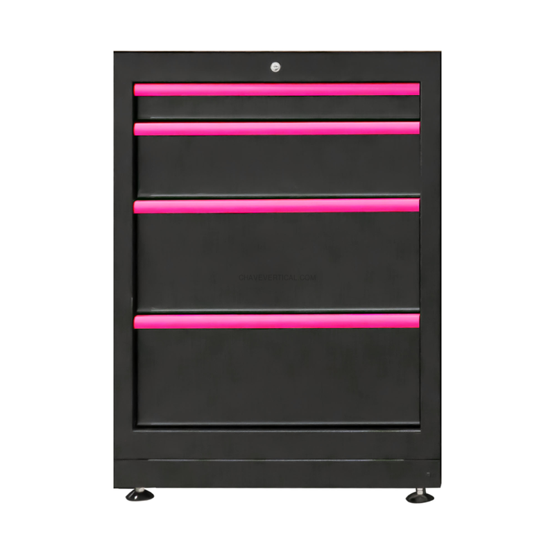 Armário com 4 Gavetas - Rosa JBM