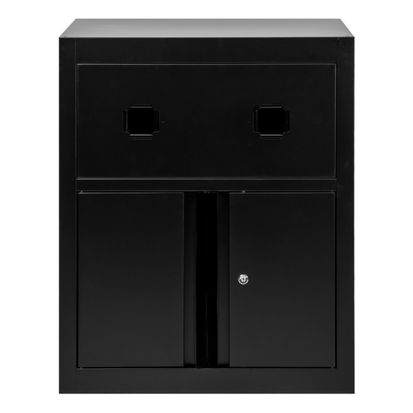Armário com Carretéis de Ar Comprimido e Elétricos – Preto JBM