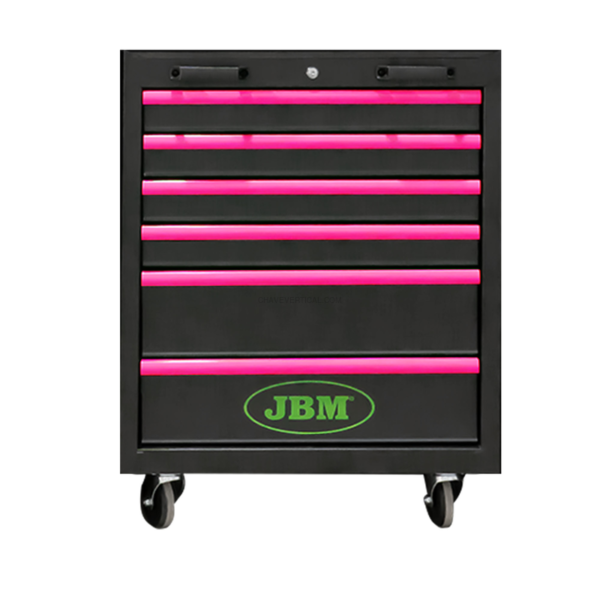 Armário de 6 Gavetas - Rosa JBM
