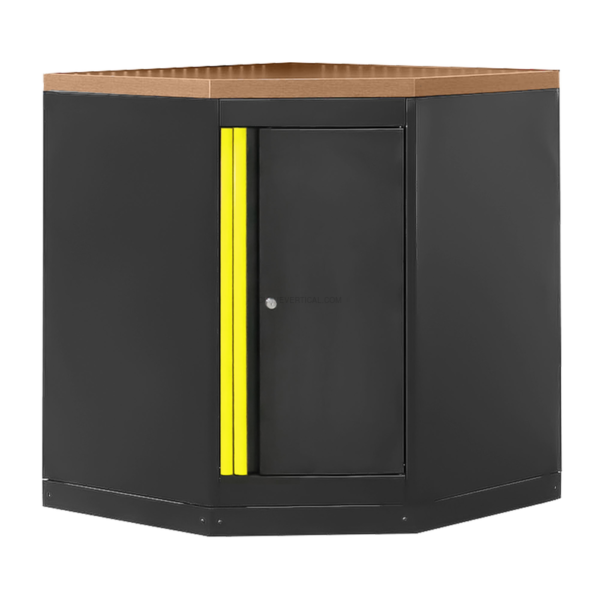 Armário de Canto com Chapa de Mdf - Amarelo JBM