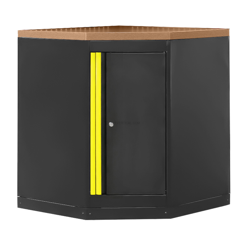 Armário de Canto com Chapa de Mdf - Amarelo JBM