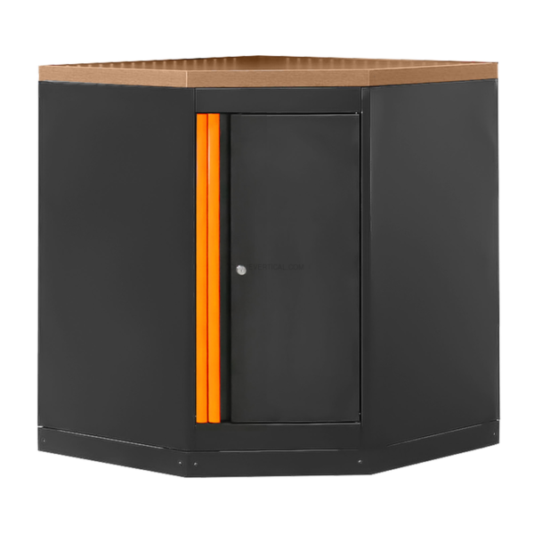 Armário de Canto com Chapa de Mdf - Laranja JBM