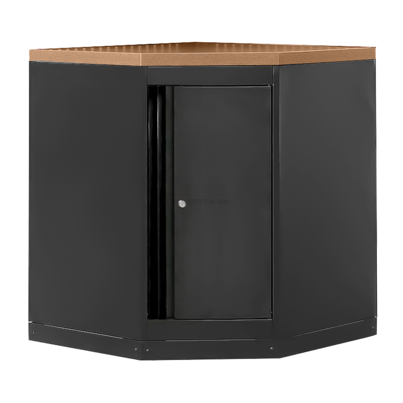 Armário de Canto com Chapa de Mdf - Preto JBM