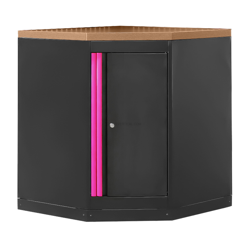 Armário de Canto com Chapa de Mdf - Rosa JBM