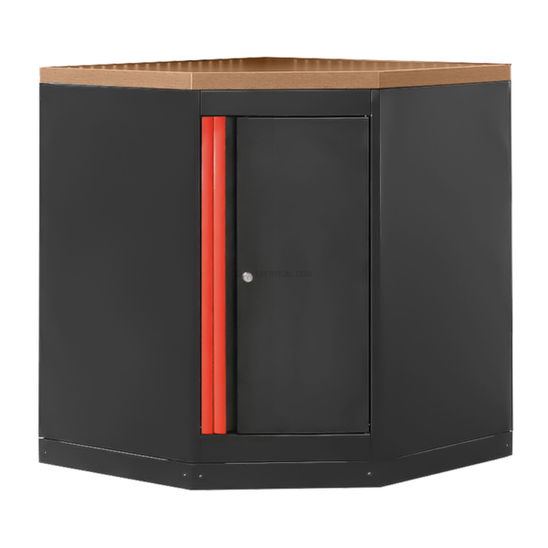 Armário de Canto com Chapa de Mdf - Vermelho JBM