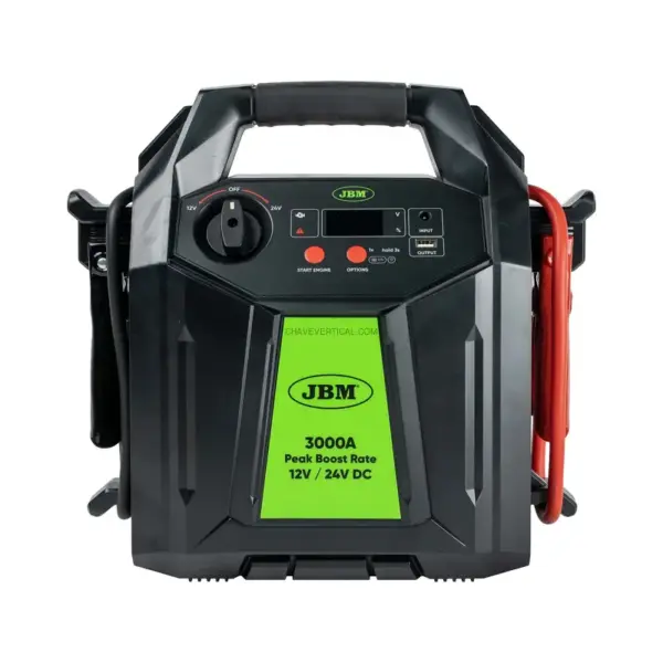 Arrancador de Veículos Multifunções com Ecrã Digital e Baterias de Lítio de 48.000Mah – 12V/24v JBM