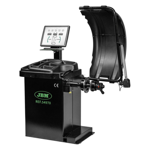 Balanceadora de Rodas Digital com Pedal de Travão e Laser JBM