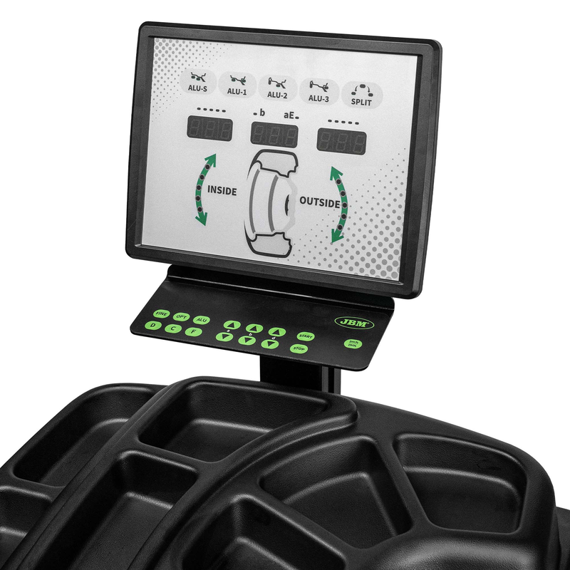Balanceadora de Rodas Digital com Pedal de Travão e Laser JBM