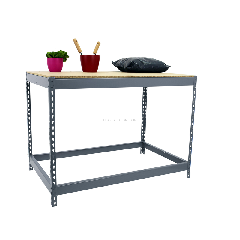 Bancada de Trabalho SIMONWORK BASIC 1 901845-1 Cinzento/Madeira - 900 x 1800 x 450 mm