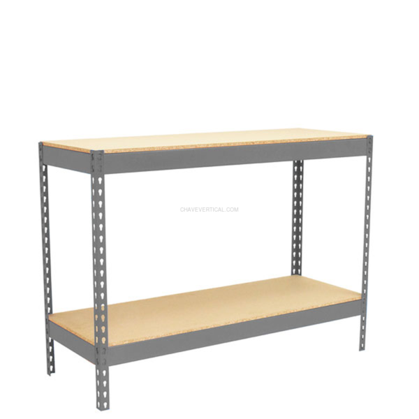 Bancada de Trabalho SIMONWORK BASIC 2 901875-2 Cinzento/Madeira - 900 x 1800 x 750 mm
