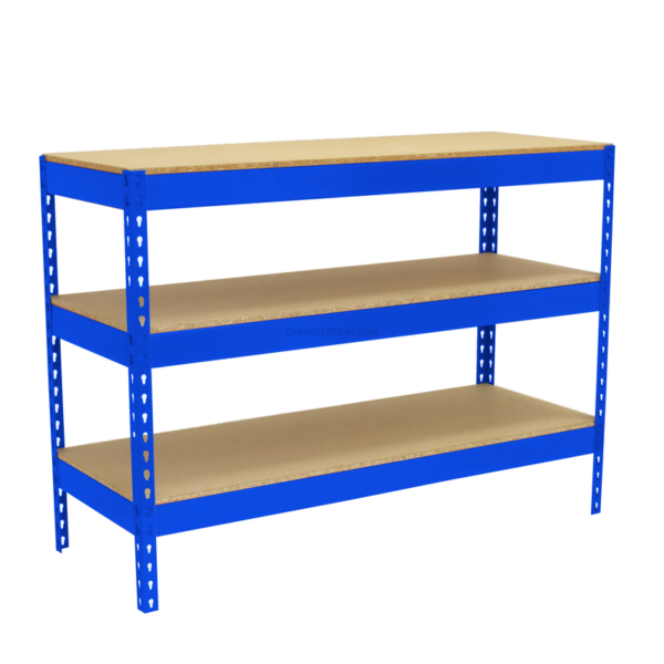 Bancada de Trabalho SIMONWORK BASIC 3 901245-3 AZUL/Madeira - 900 x 1200 x 450 mm