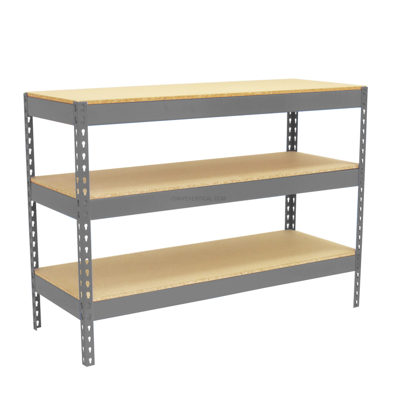 Bancada de Trabalho SIMONWORK BASIC 3 902190-3 Cinzento/Madeira - 900 x 2100 x 900 mm